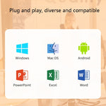 Deli 2.4GHz Laser Page Turning Pen Rechargeable Speech Projector Pen, 2802PL (White), 2802PL (Black), 2802L (Black), 2802L (White)