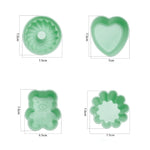 Creative DIY Silicone Cake Cup Muffin Cup Baking Mold,Style: Bear  (Macron Pink), Flower-shaped  (Macron Green), Flower-shaped (Macron Pink), Flower-shaped  (Candy Color), Hollow  (Macron Cyan), Hollow  (Macron Pink), Hollow  (Candy Color)