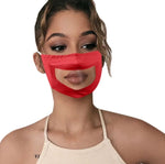 Anti-Fog Lip Language Face Shield For The Deaf And Mute Solid Color Printing Face Shield, Red, Black, Gray, Lake Blue, Printing A, Printing B, Printing C, Printing D, Additive A, Additive B, Additive C