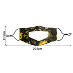 Anti-Fog Lip Language Face Shield For The Deaf And Mute Solid Color Printing Face Shield, Red, Black, Gray, Lake Blue, Printing A, Printing B, Printing C, Printing D, Additive A, Additive B, Additive C