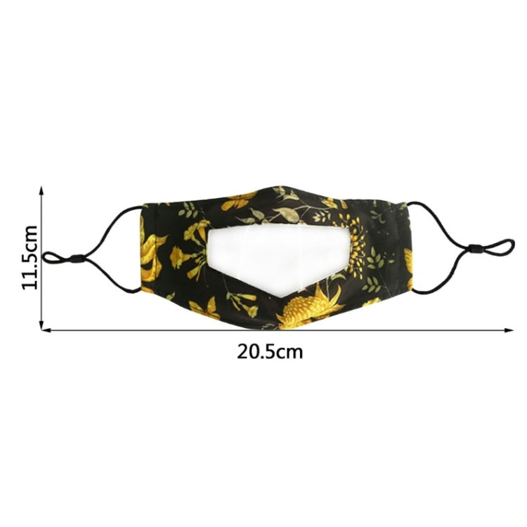 Anti-Fog Lip Language Face Shield For The Deaf And Mute Solid Color Printing Face Shield, Red, Black, Gray, Lake Blue, Printing A, Printing B, Printing C, Printing D, Additive A, Additive B, Additive C