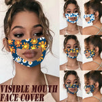 Anti-Fog Lip Language Face Shield For The Deaf And Mute Solid Color Printing Face Shield, Red, Black, Gray, Lake Blue, Printing A, Printing B, Printing C, Printing D, Additive A, Additive B, Additive C