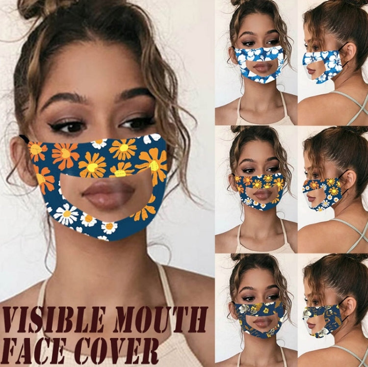 Anti-Fog Lip Language Face Shield For The Deaf And Mute Solid Color Printing Face Shield, Red, Black, Gray, Lake Blue, Printing A, Printing B, Printing C, Printing D, Additive A, Additive B, Additive C