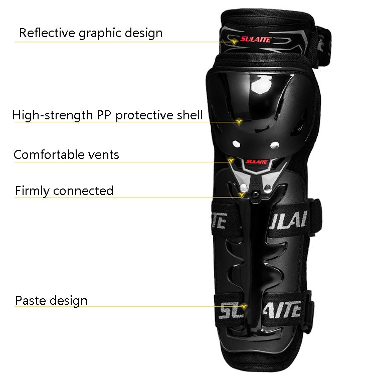 SULAITE Motorcycle Riding Protective Gear Four Seasons Anti-Fall Warm Windshield Rider Equipment,, Knee Pads