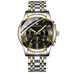FNGEEN 4006 Men Automatic Mechanical Watch Waterproof Quartz Watch, Gold Blue Surface, Gold Black Surface, Gold White Surface, White Steel White Surface, White Steel Black Surface, White Steel Blue Surface, Black Steel Black Surface                    ...