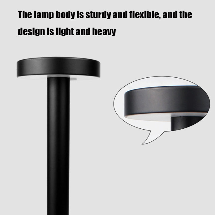 BC965 Student Eye Protection USB Waterproof LED Table Lamp Bedside Bar Table Lamp, Black, White Storage, Ink Marble Pattern