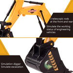 Children Light And Music Simulation Electric Excavator Car Toy, Style:, Engineering Vehicle