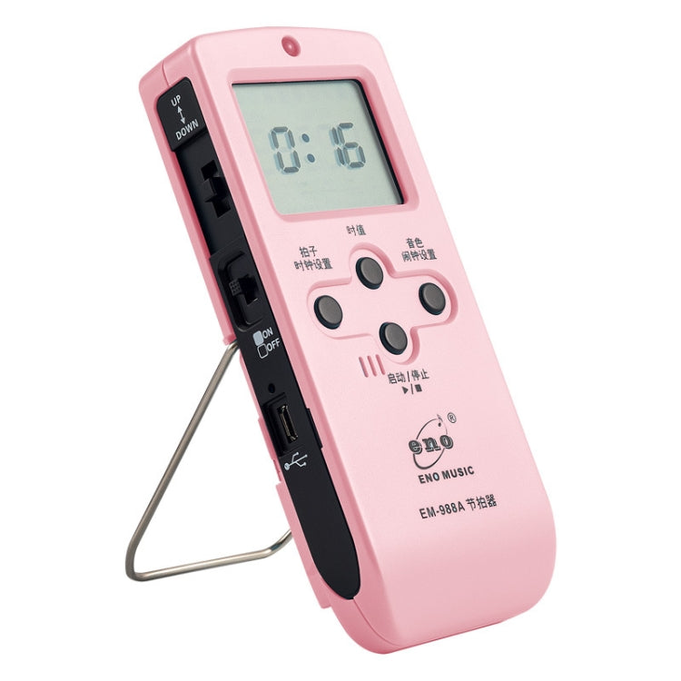 ENO EM-988A Electronic Vocal Rechargeable Metronome For Piano/Guitar/Drum/Guzheng/Violin, EM-988A (Pink)