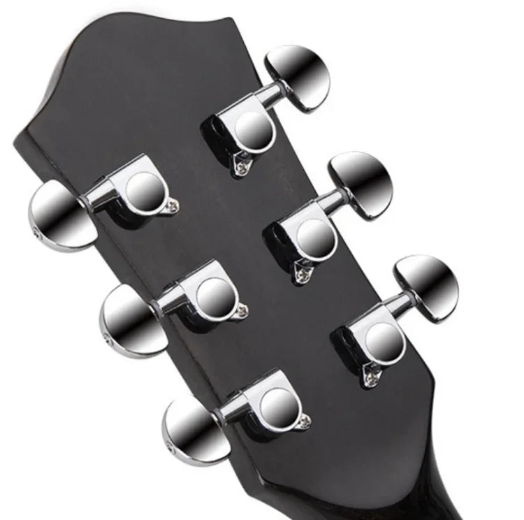 Folk Acoustic Guitar Beginner Training And Teaching Stringed Instruments, 41 Inch (Black), 41 Inch (Sunset Yellow)