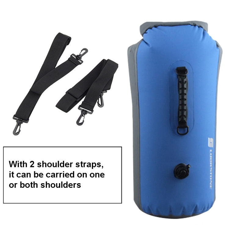 LUCKSTONE 60L Outdoor Rafting And River Tracing Waterproof Backpack Shoulder Bag Inflatable Swimming Bag Tote Bucket Bag, 60L