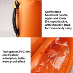 LUCKSTONE 60L Outdoor Rafting And River Tracing Waterproof Backpack Shoulder Bag Inflatable Swimming Bag Tote Bucket Bag, 60L