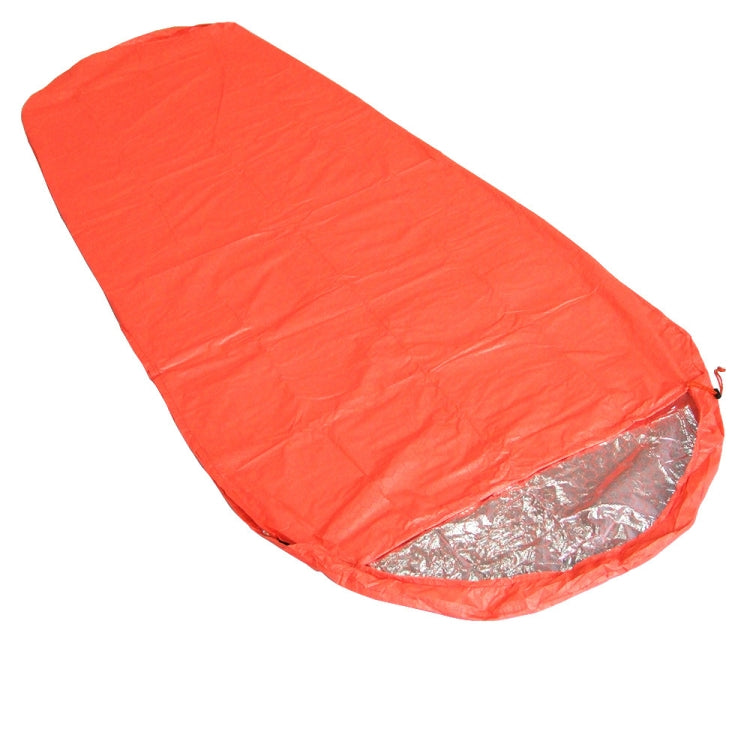 Outdoor Hiking Camping Heat-Reflective Thermal Insulation Sleeping Bag Emergency Blanket, Double Envelope 200cmx 145cm, Mummy 210cm x 83cm, Single Envelope 200 x 72cm (Silver Gray)