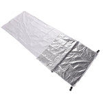 Outdoor Hiking Camping Heat-Reflective Thermal Insulation Sleeping Bag Emergency Blanket, Double Envelope 200cmx 145cm, Mummy 210cm x 83cm, Single Envelope 200 x 72cm (Silver Gray)