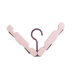 Travel Foldable Portable Clothes Hanger Household Anti-Skid And Windproof Clothes Hanger, Dark Blue, Pink, Off-white, Light Green