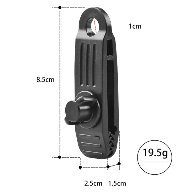 10pcs /Set Outdoor Camping Canopy Windproof Clip Tent Additional Pull Point Plastic Clip Rainproof Tarp Fixing Clip, B Clip