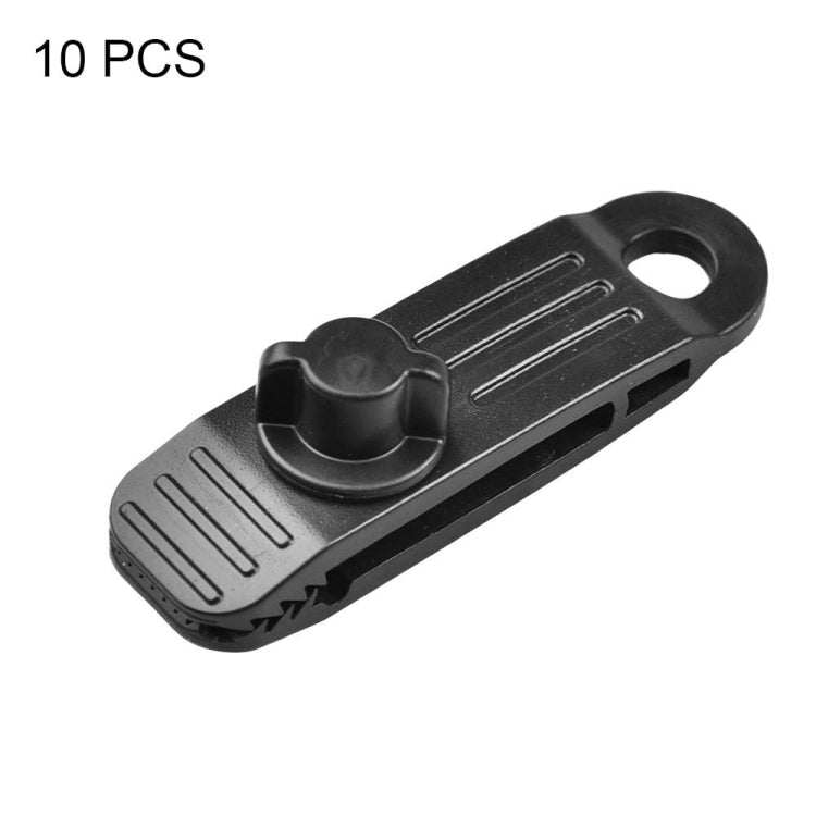 10pcs /Set Outdoor Camping Canopy Windproof Clip Tent Additional Pull Point Plastic Clip Rainproof Tarp Fixing Clip, B Clip
