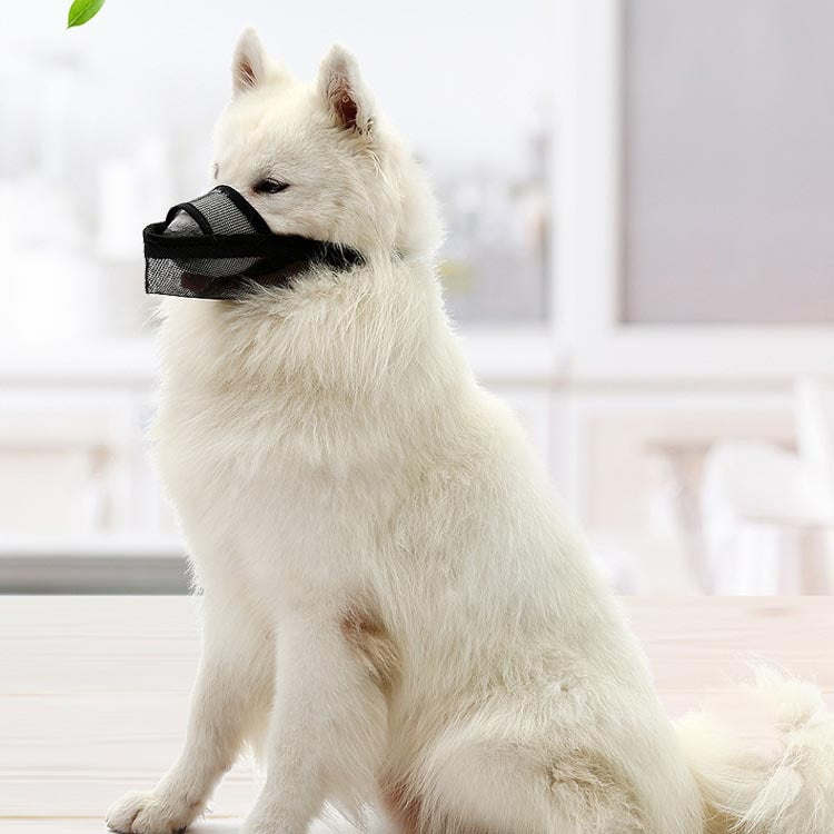 Dog Mouth Cover Anti-Bite Mesh Dog Mouth Cover Medium And Large Dogs Anti-Drop Mask, XXS, XS, S, M, L, XL