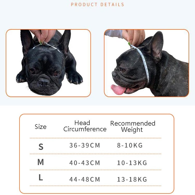 Bulldog Mouth Cover Flat Face Dog Anti-Eat Anti-Bite Drinkable Water Mouth Cover, S, M, L