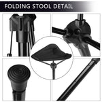 Outdoor Folding Stool Portable Queuing Seat Fishing Mazza Telescopic Folding Stool, Folding Stool