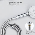 Shower Hose Water Heater Rain Shower Bathroom Stainless Steel Shower PVC Nozzle Hose, 1.5m Silver, 2m Silver, 1.5m Golden, 2m Gold