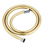 Shower Hose Water Heater Rain Shower Bathroom Stainless Steel Shower PVC Nozzle Hose, 1.5m Silver, 2m Silver, 1.5m Golden, 2m Gold