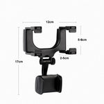 2 PCS Car Rearview Mirror Mobile Phone Bracket Tachograph Fixing Clip, 2pcs Rearview Mirror Mobile Phone Bracket
