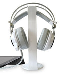 2 PCS Universal Headphone Holder Display Shelf  Internet Cafe Computer Headphone Hanger, White, Black