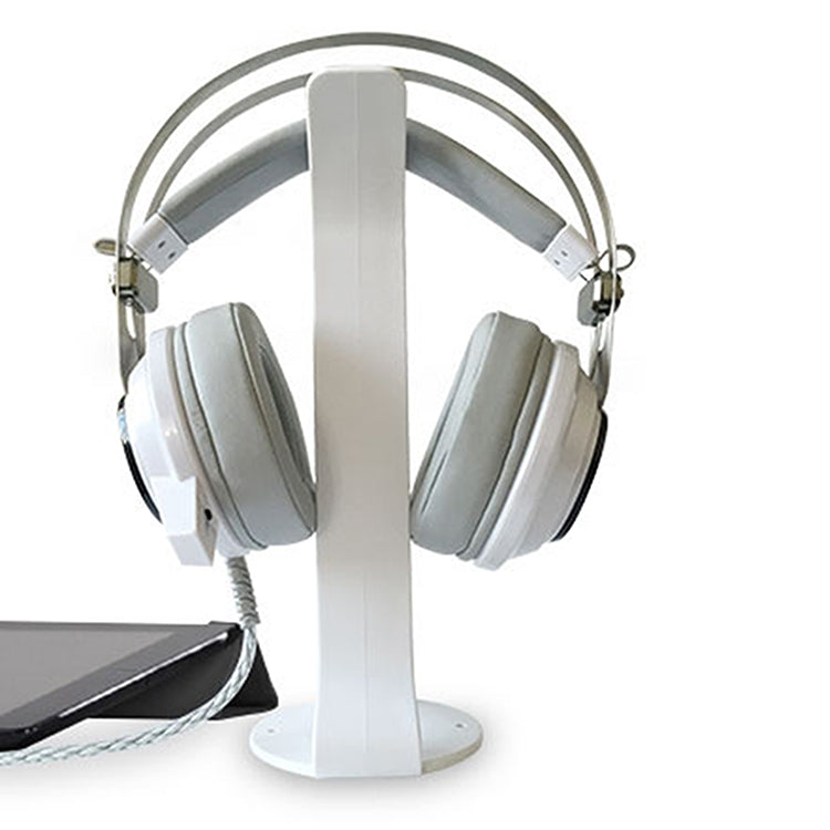 2 PCS Universal Headphone Holder Display Shelf  Internet Cafe Computer Headphone Hanger, White, Black