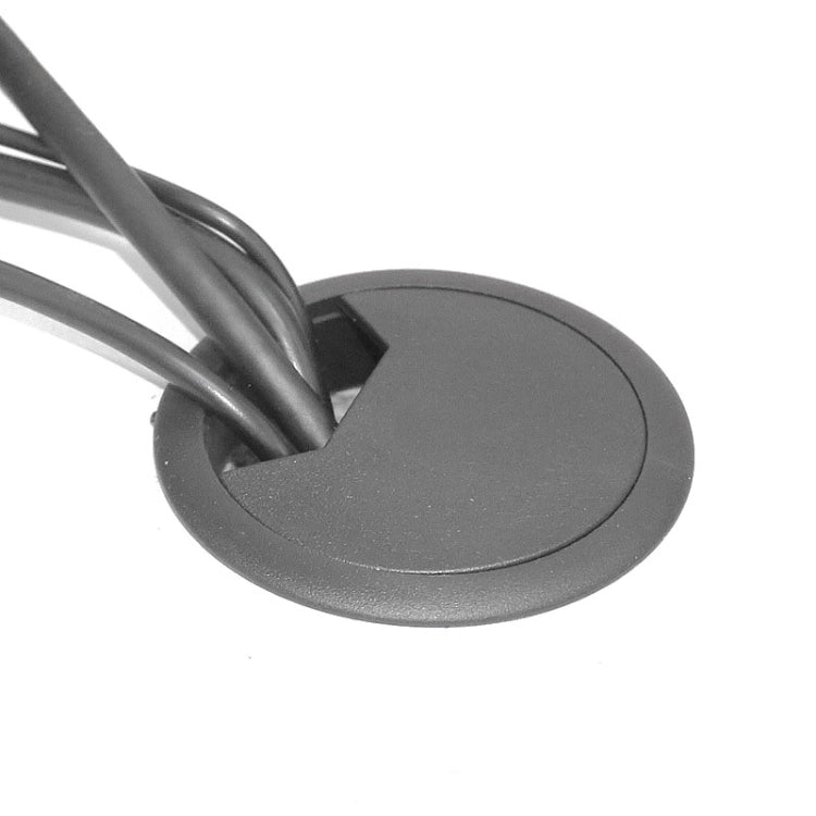 ABS Plastic Round Cable Box Computer Desk Cable Hole Cover, Specification: 80mm (White), 50mm (Black), 50mm (White), 53mm (Black), 53mm (White), 60mm (Black), 60mm (White), 80mm (Black), 80mm (White)