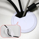 ABS Plastic Round Cable Box Computer Desk Cable Hole Cover, Specification: 80mm (White), 50mm (Black), 50mm (White), 53mm (Black), 53mm (White), 60mm (Black), 60mm (White), 80mm (Black), 80mm (White)
