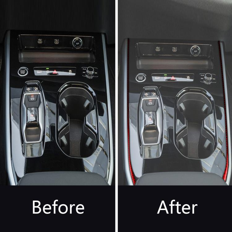 2pcs /Set Gear Shift Side Trim Stickers Left-Hand Drive For Audi A5 / A5L / S5 Avant / A5 Saloon / A6 Avant / A6L, Left-Hand Drive