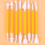 2 Sets Carving Pen Cake Fondant Carving Knife Making Cutting Tool 01030 Purple (OPP Bag Packaging), 01071 Yellow (OPP Bag Packaging), 01018 Red (OPP Bag Packaging), 02023 Blue (OPP Bag Packaging), 02030 Pink (OPP Bag Packaging)