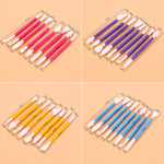2 Sets Carving Pen Cake Fondant Carving Knife Making Cutting Tool 01030 Purple (OPP Bag Packaging), 01071 Yellow (OPP Bag Packaging), 01018 Red (OPP Bag Packaging), 02023 Blue (OPP Bag Packaging), 02030 Pink (OPP Bag Packaging)