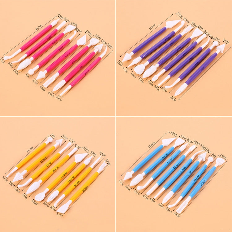 2 Sets Carving Pen Cake Fondant Carving Knife Making Cutting Tool 01030 Purple (OPP Bag Packaging), 01071 Yellow (OPP Bag Packaging), 01018 Red (OPP Bag Packaging), 02023 Blue (OPP Bag Packaging), 02030 Pink (OPP Bag Packaging)