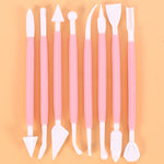 2 Sets Carving Pen Cake Fondant Carving Knife Making Cutting Tool 01030 Purple (OPP Bag Packaging), 01071 Yellow (OPP Bag Packaging), 01018 Red (OPP Bag Packaging), 02023 Blue (OPP Bag Packaging), 02030 Pink (OPP Bag Packaging)