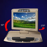 شاشة عرض عكسية عالية الدقة للسيارة بحجم 9 بوصات، شاشة سقف السيارة، 9 بوصة (بيج)، 9 بوصة