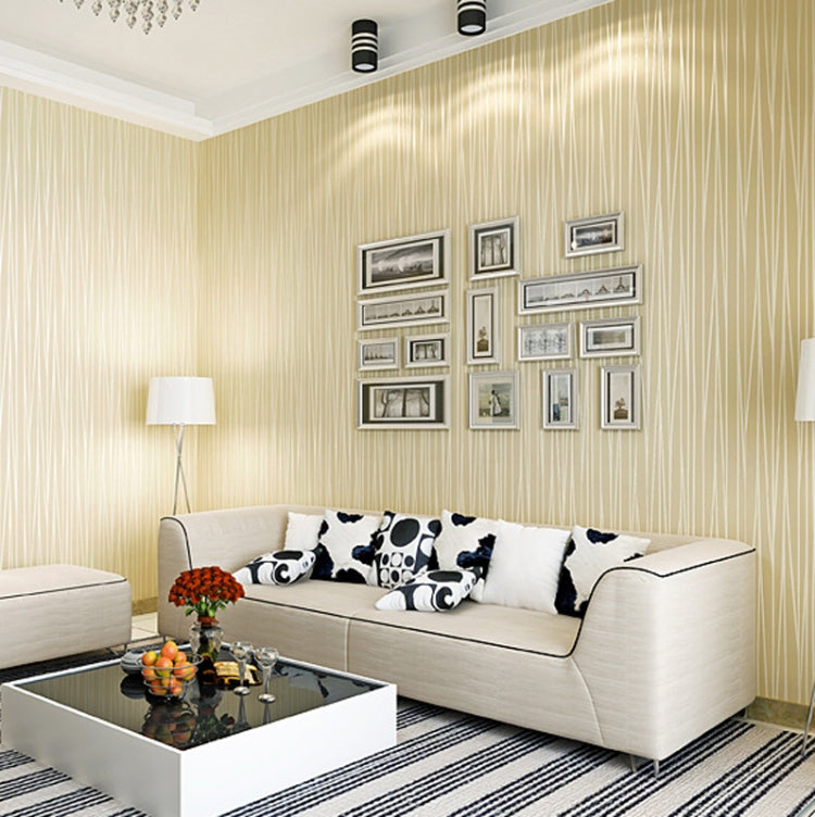 Modern Minimalist Bedroom Living Room Self-Adhesive Non-Woven Wallpaper Sticker, 0.53 x 3 Meters