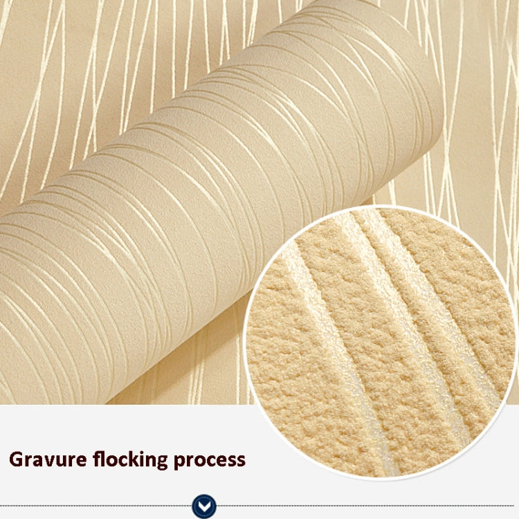 Modern Minimalist Bedroom Living Room Self-Adhesive Non-Woven Wallpaper Sticker, 0.53 x 3 Meters