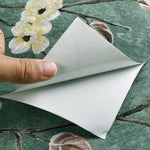 Retro 3D Stereo Plum Blossom Wallpaper Bedroom Living Room TV Background Wall Self-Adhesive Wallpaper, 0.53x3m