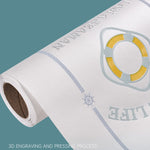 3D Stars Moon Self-Adhesive Wallpaper Mediterranean Children Wall Sticker, 0.53 x 3m