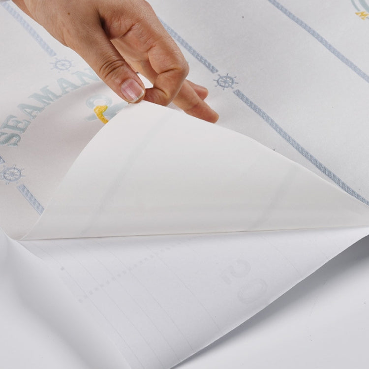 3D Stars Moon Self-Adhesive Wallpaper Mediterranean Children Wall Sticker, 0.53 x 3m