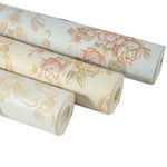 3D Pastoral Style Wallpaper Bedroom Living Room Non-Woven Fabric Self-Adhesive Wall Sticker, 0.53 x 3m