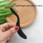 New Folding Eyelash Comb Lash Separator Mascara Lift Curl Metal Brush Makeup Tool, Black, Pink