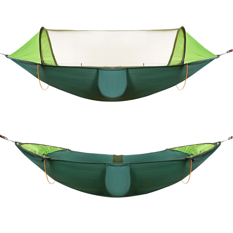 Anti-Rollover Automatic Quick-Opening Mosquito Net Hammock Outdoor Camping Double Anti-Mosquito Hammock, Size: 290x140cm, 290x140cm Green, 290x140cm Blue, 290x140cm Yellow