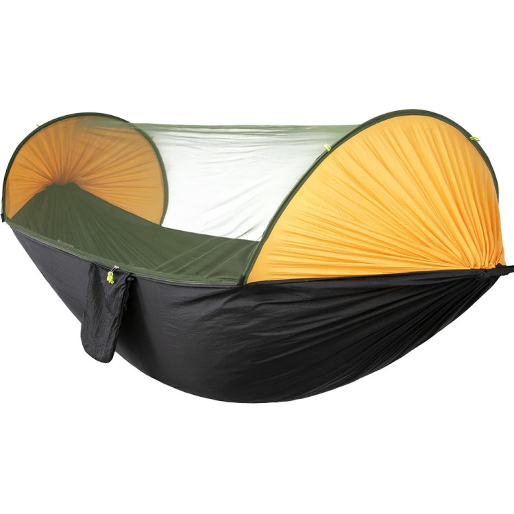 Anti-Rollover Automatic Quick-Opening Mosquito Net Hammock Outdoor Camping Double Anti-Mosquito Hammock, Size: 290x140cm, 290x140cm Green, 290x140cm Blue, 290x140cm Yellow