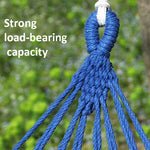 Thick Canvas Hammock Field Rollover Prevention Outdoor  Hammock Swing, 260x80 No Stick Single (Red Stripe), 260x80  Non-stick Single (Blue Stripes ), 260x100 No Stick (Red Stripes), 260x100 No Stick (Blue Stripes), 260x150 No Stick (Red Stripes）       ...