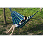 Thick Canvas Hammock Field Rollover Prevention Outdoor  Hammock Swing, 260x80 No Stick Single (Red Stripe), 260x80  Non-stick Single (Blue Stripes ), 260x100 No Stick (Red Stripes), 260x100 No Stick (Blue Stripes), 260x150 No Stick (Red Stripes）       ...