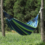Thick Canvas Hammock Field Rollover Prevention Outdoor  Hammock Swing, 260x80 No Stick Single (Red Stripe), 260x80  Non-stick Single (Blue Stripes ), 260x100 No Stick (Red Stripes), 260x100 No Stick (Blue Stripes), 260x150 No Stick (Red Stripes）       ...