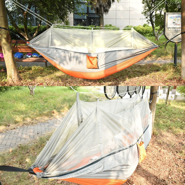 Encryption Mosquito Net Hammock Outdoor Camping Anti-Mosquito Net Gauze Hammock, Size: 260x140cm, Dense 260x140cm Army Green, Dense 260x140cm Orange, Dense 260x140cm Blue Grey, Dense 260x140cm Blue
