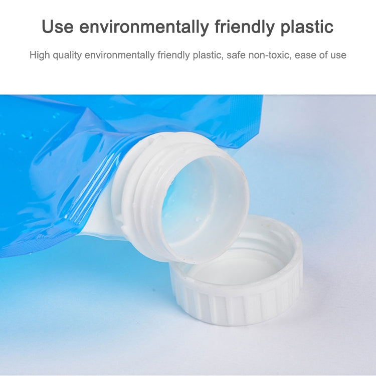 PE Water Bag For Portable Folding Water Storage Lifting Bag for Camping Hiking Survival Hydration Storage Bladder, 5L(Blue), 10L(Blue)